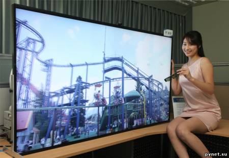 Экспериментальный 70-дюймовый 3D-телевизор Samsung ультравысокой четкости. Изображение 2