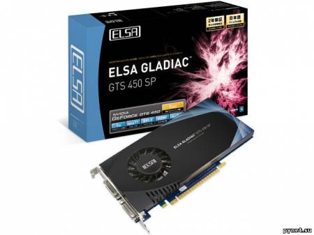 Видеокарта ELSA GLADIAC GTS 450 SP: однослотовый вариант GeForce GTS 450. Изображение 1