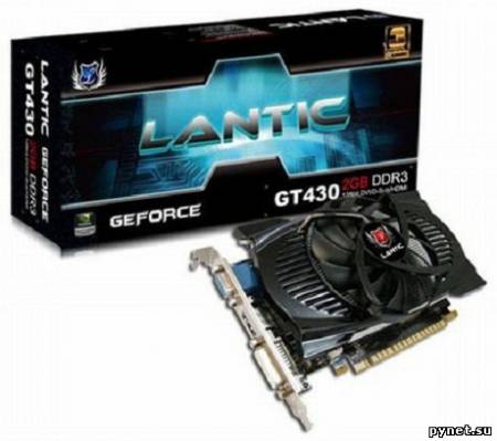 Видеокарта LANTIC GeForce GT 430 с двумя гигабайтами памяти DDR3