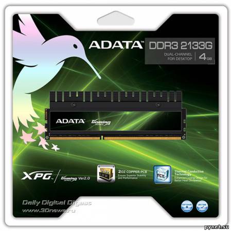 Модули памяти A-Data DDR3-2133/1866 объёмом 8 Гбайт. Изображение 2