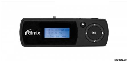 MP3-плеер Ritmix RF-3310 оборудован выдвижным USB-штекером. Изображение 1