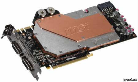 MSI разработала видеокарту GeForce GTX 580 с водоблоком. Изображение 1