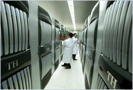 Китай запустил суперкомпьютер Tianhe, ставший четвертым в мире по мощности. Изображение 1
