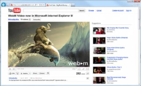 Google выпустила плагин WebM для Internet Explorer 9