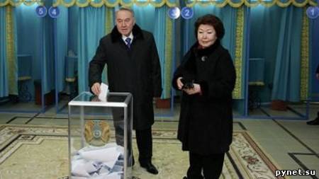 На выборах президента Казахстана Назарбаева получил 95,5% голосов. Изображение 1