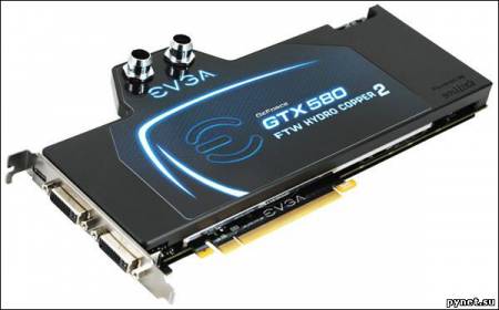 3D видеокарта EVGA GeForce GTX 580 3072MB Hydro Copper 2: двойной объем видеопамяти