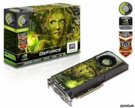 Point of View создала разогнанную видеокарту GeForce GTX 580 с 3 ГБ памяти. Изображение 1