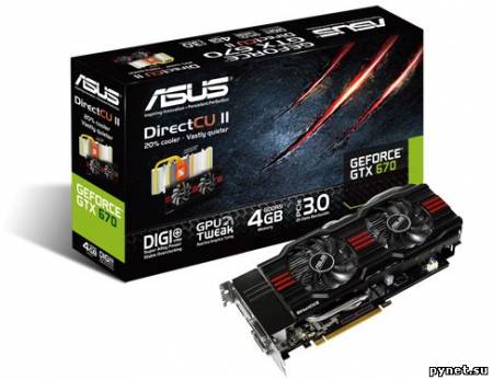 ASUS анонсировала видеокарту GeForce GTX 670 с удвоенным объемом памяти. Изображение 1