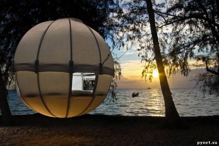 Подвесная палатка в форме шара. Изображение 1
