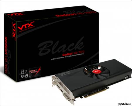 Видеокарта VTX3D Radeon HD 7870 Black Edition: ускоритель с 2 Гб памяти. Изображение 1