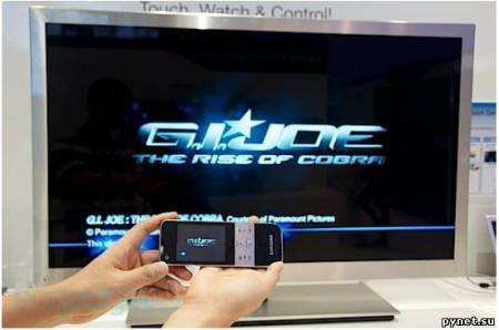 Samsung C9000 - 55-дюймовый LCD-телевизор с сенсорным пультом Д/У. Изображение 1