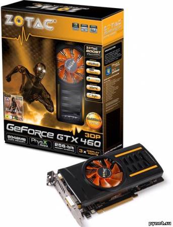 ZOTAC представляет новые видеокарты GeForce GTX 460 3DP с функцией DisplayPort. Изображение 1